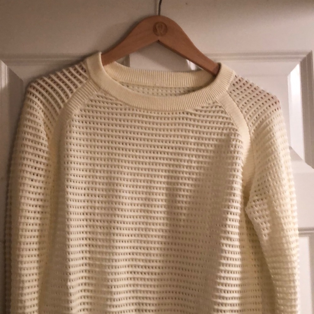 Lululemon Pullover Mesh Crop Sweater